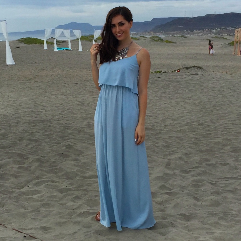 Baby blue BCBG gown - fits like a size 4